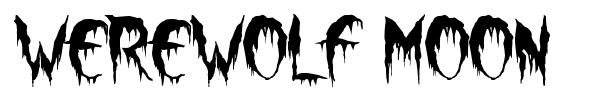 Werewolf Moon font preview
